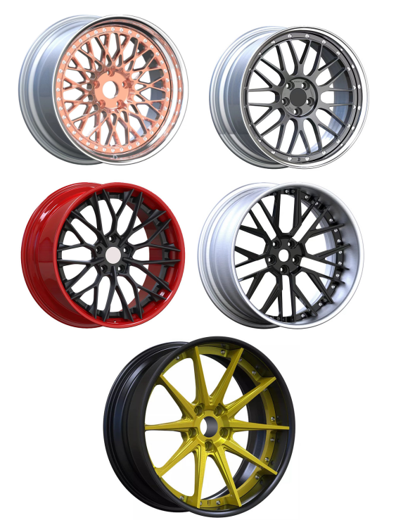 What are the benefits of 2-piece forged wheels?